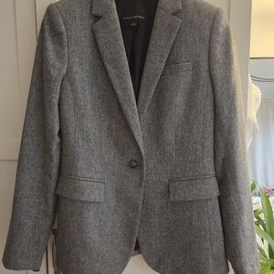 Banana Repubric Herringbone Gray Blazer